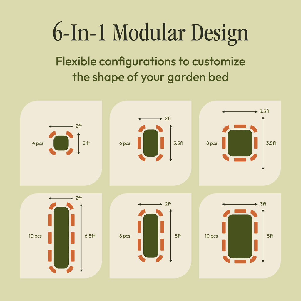 "No Tools Needed" Premium Metal Raised Garden Bed Kit