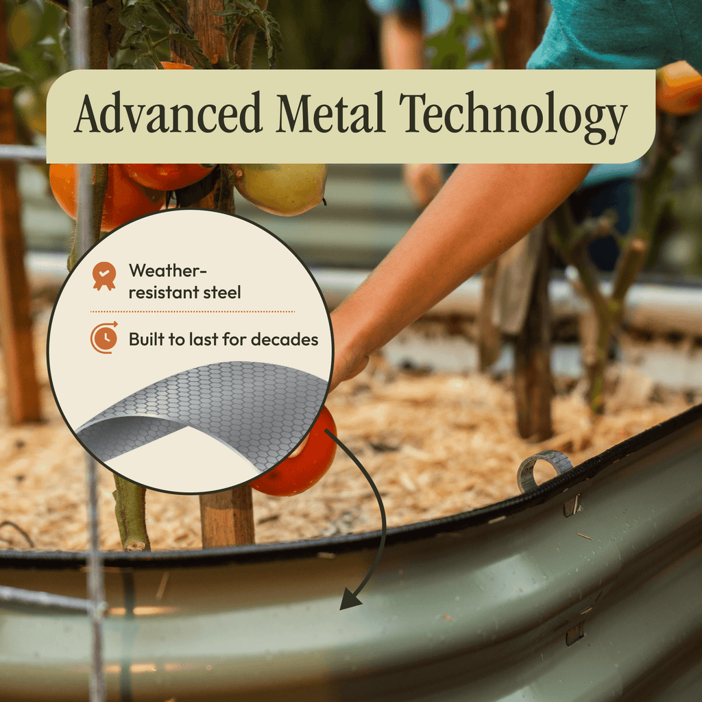 "No Tools Needed" Premium Metal Raised Garden Bed Kit