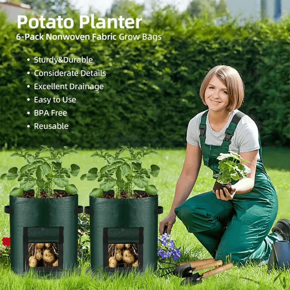 5 PCS Vegetable Grow Bag Planting Bags