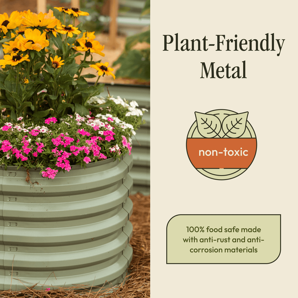 "No Tools Needed" Premium Metal Raised Garden Bed Kit