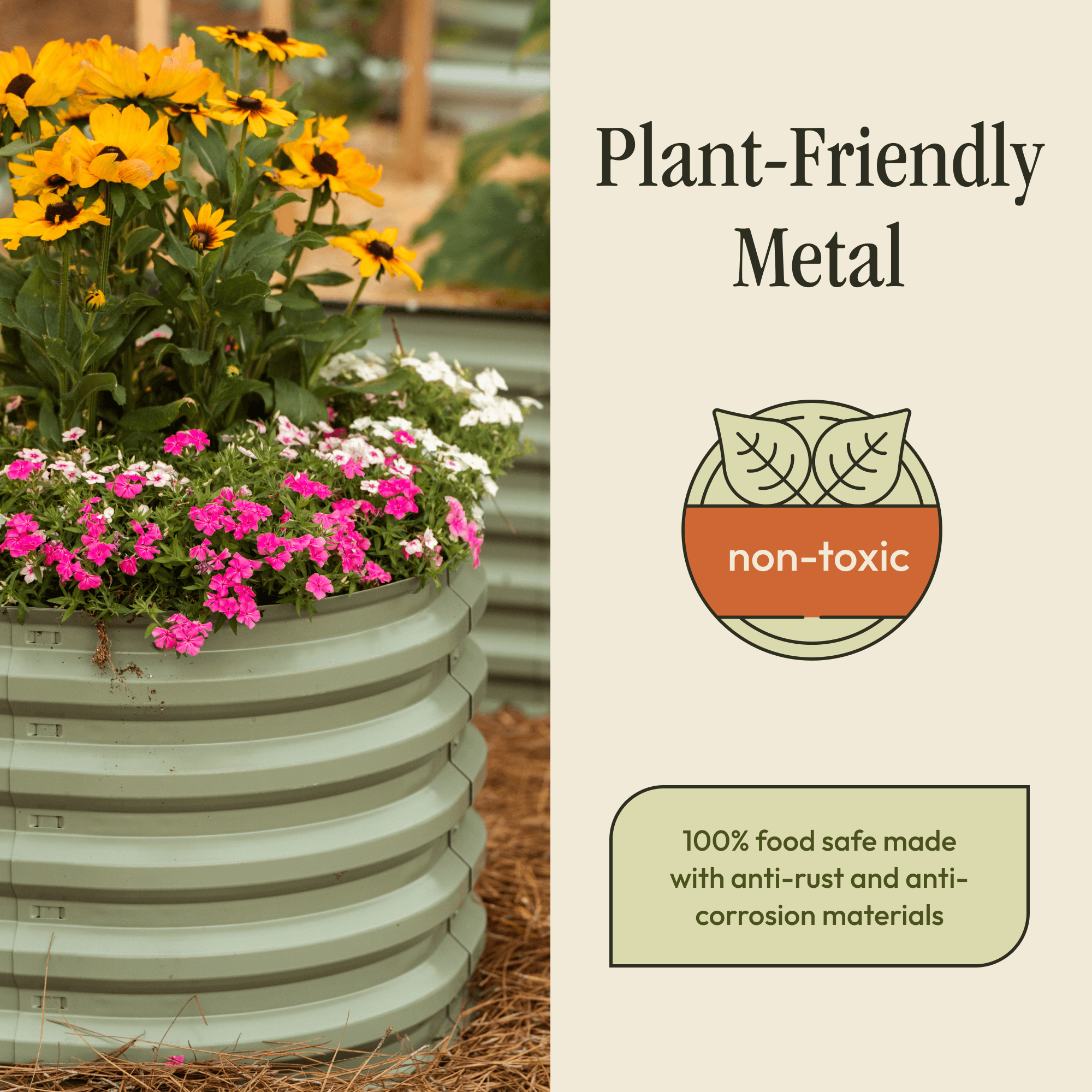 "No Tools Needed" Premium Metal Raised Garden Bed Kit