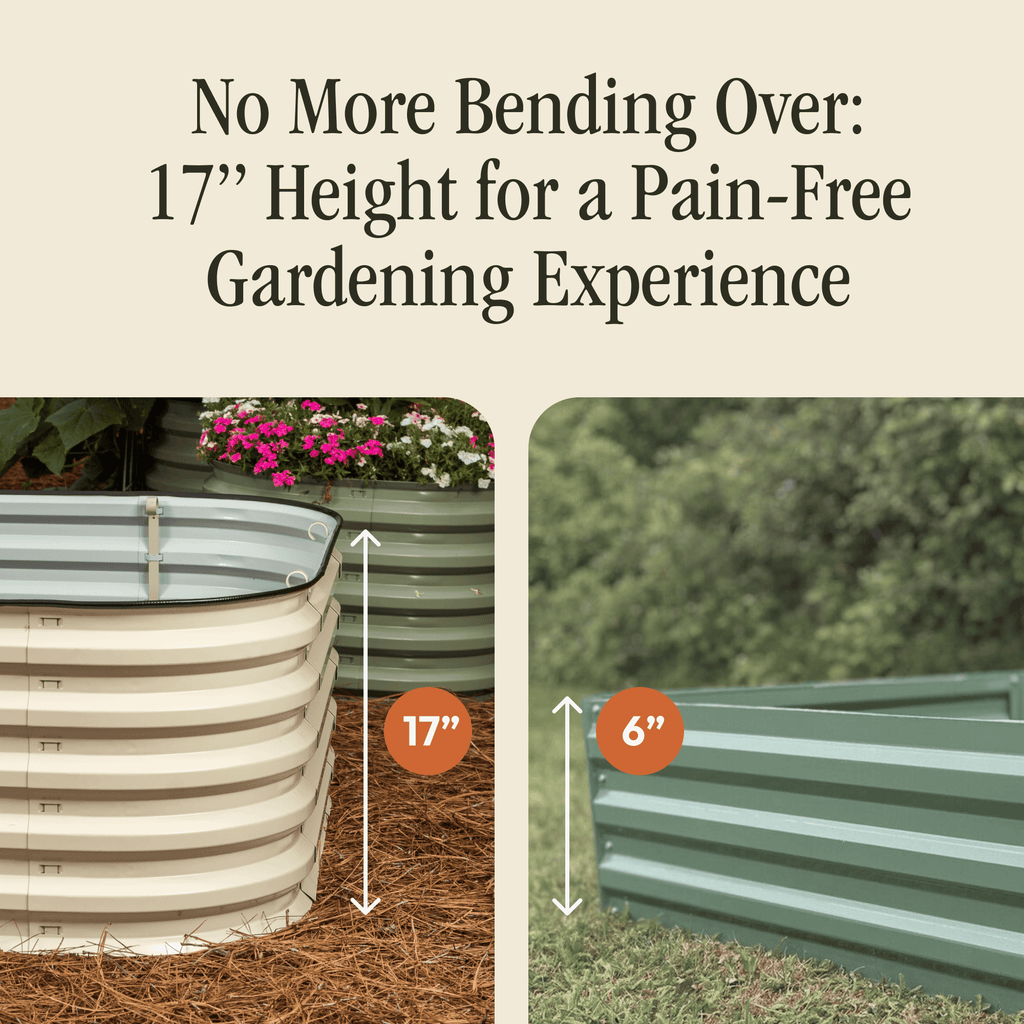 "No Tools Needed" Premium Metal Raised Garden Bed Kit