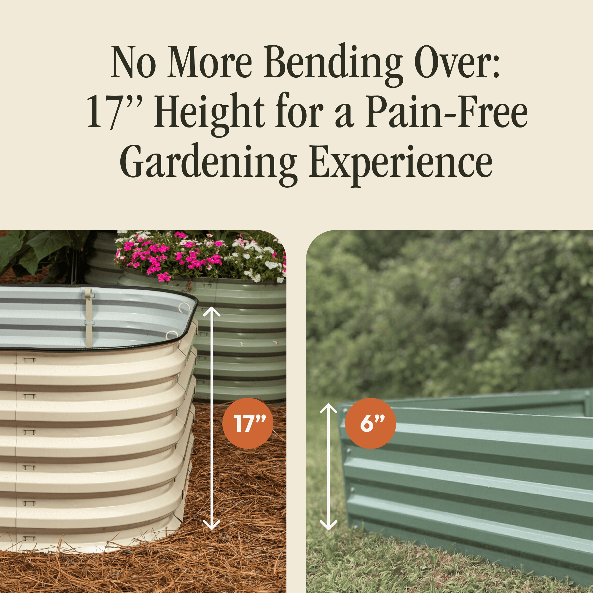 "No Tools Needed" Premium Metal Raised Garden Bed Kit