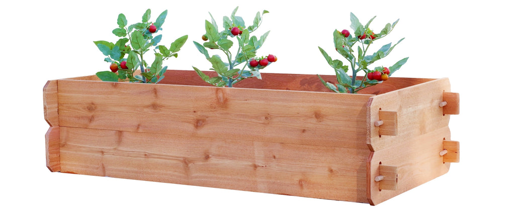 Raised Garden Bed Kit Double Deep (Two 2x4) Select Cedar